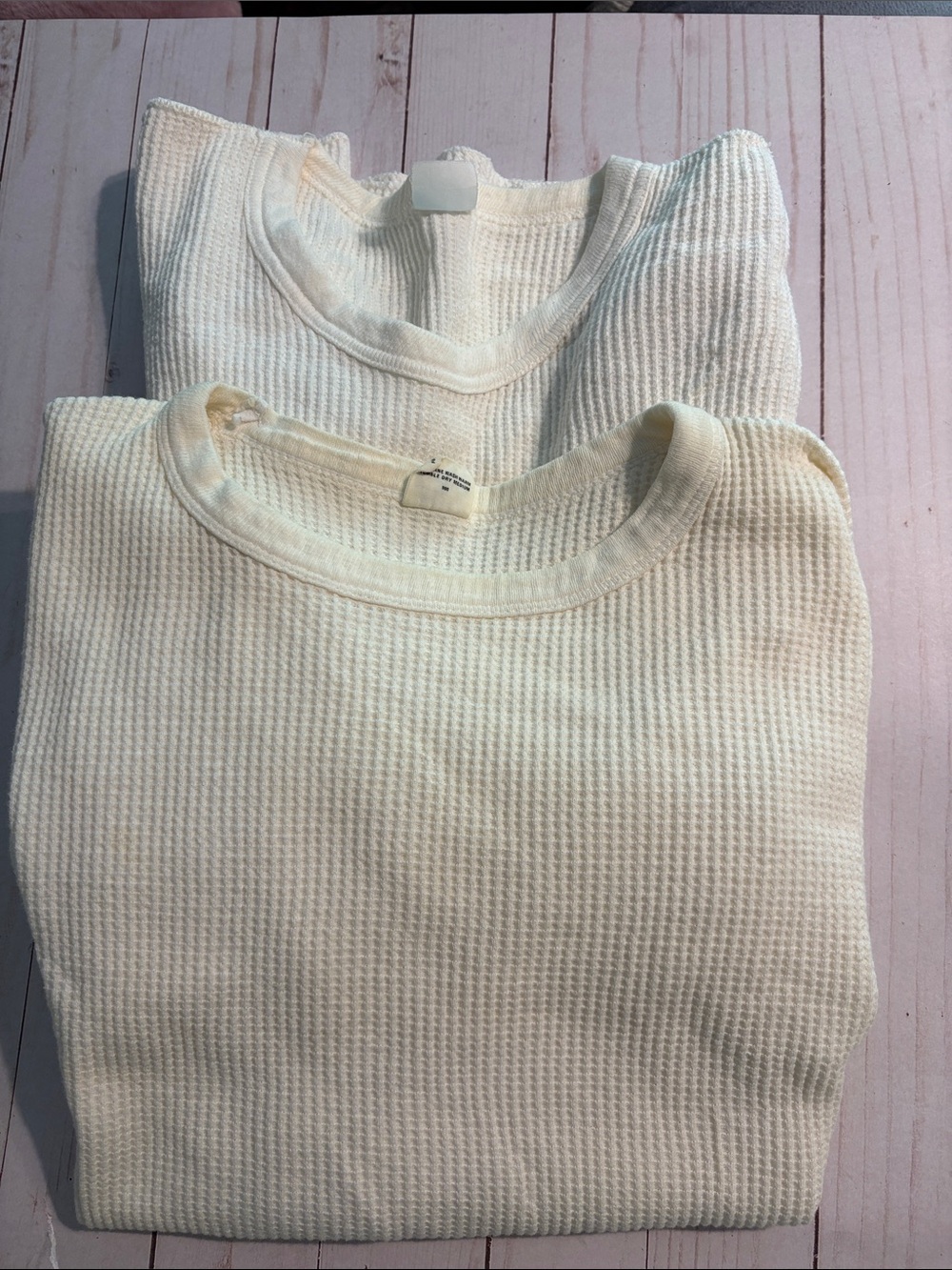 KMART LONG JOHNS Thermal Shirt Men's WHITE MEDIUM Made in USA used